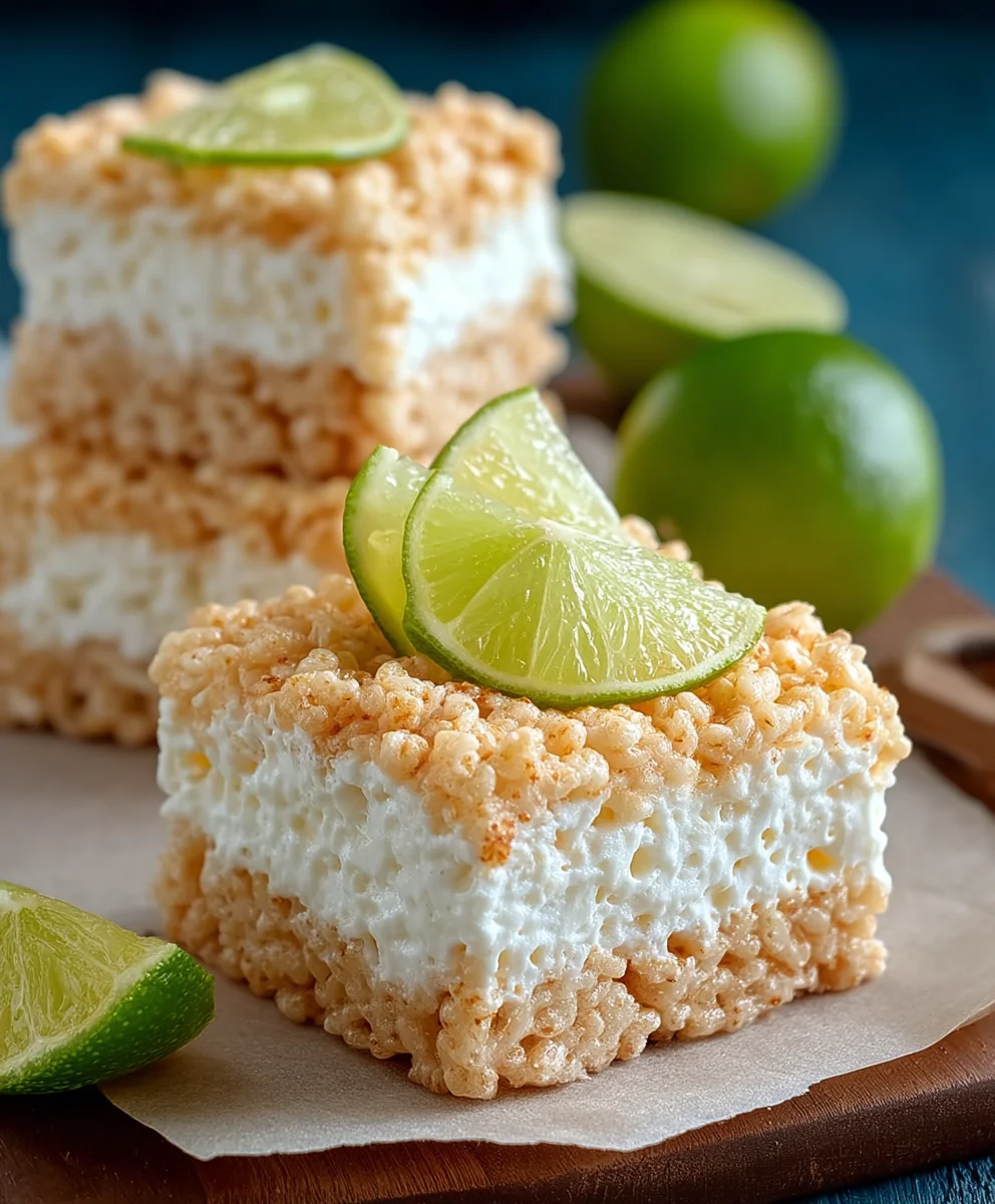 Key Lime Pie Rice Treats - Zesty & Delicious Dessert