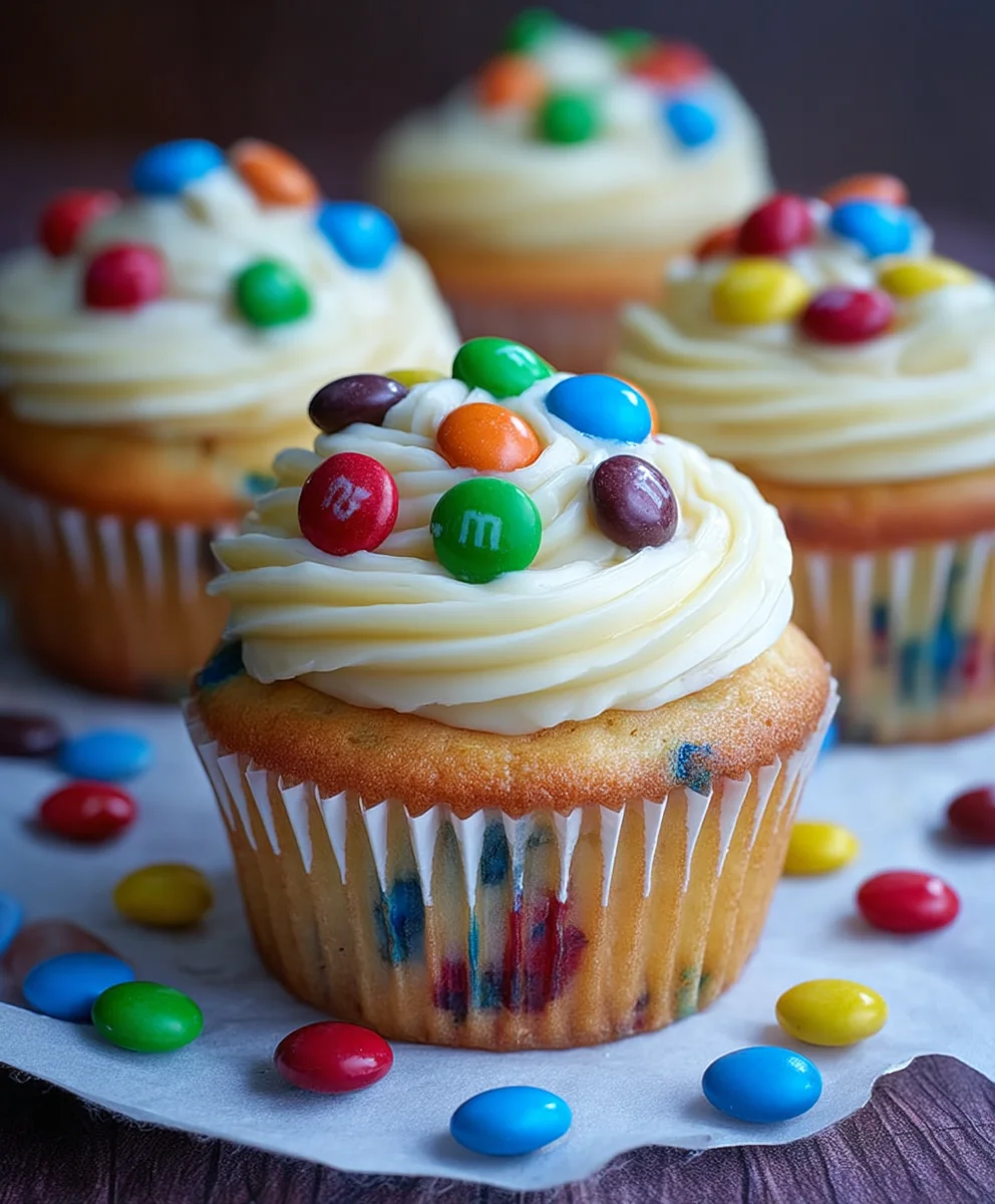 M&M Cupcakes Delightful Easy Recipe