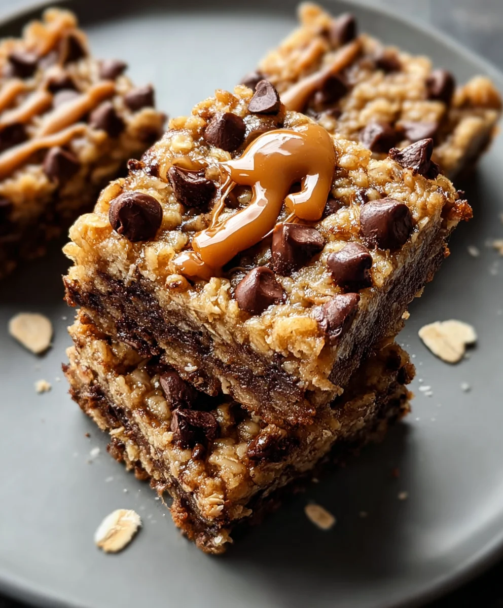 Easy Banana Oat Breakfast Bars-Healthy Snack