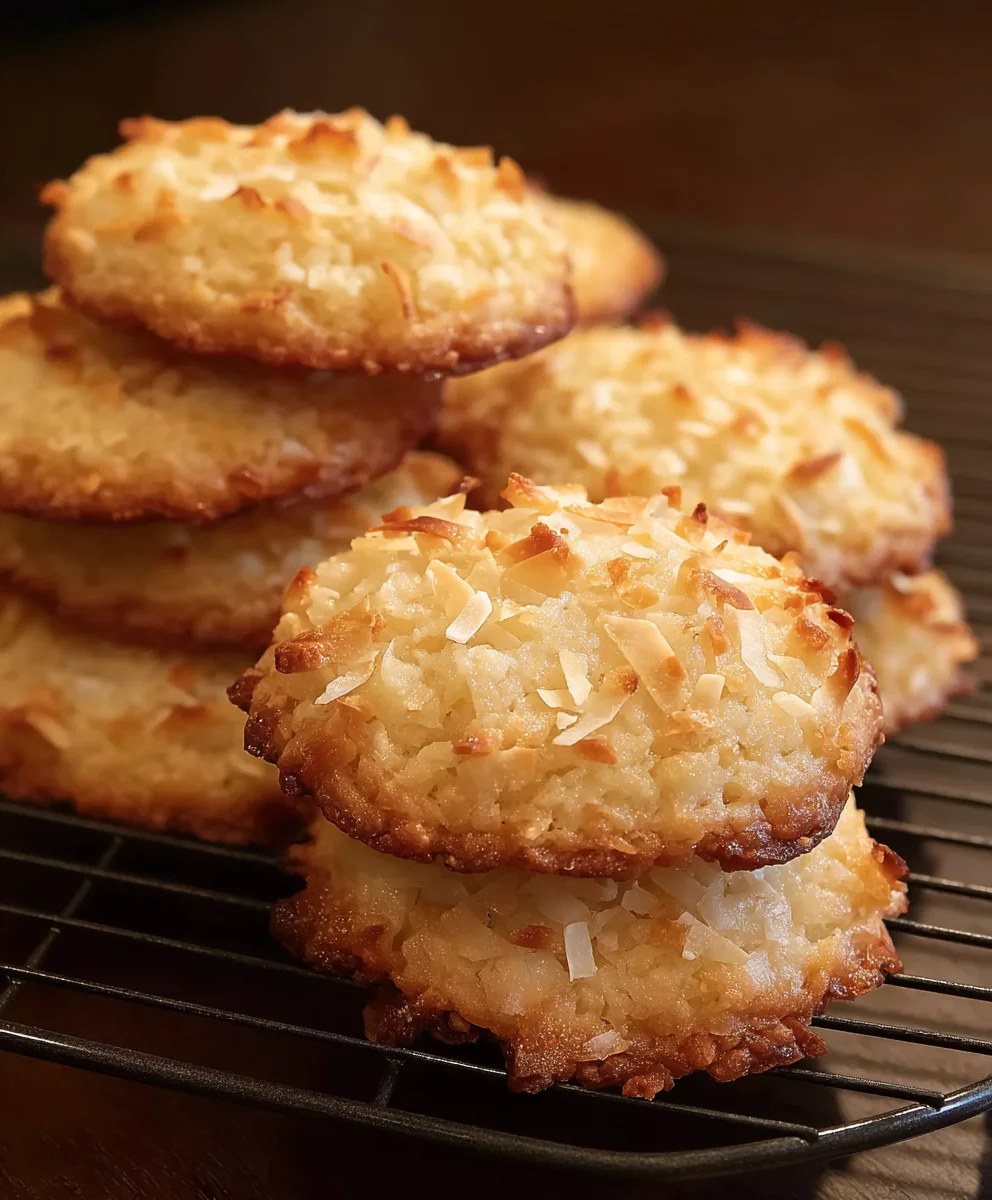 Chewy Coconut Cookies - Easy Delicious Recipe