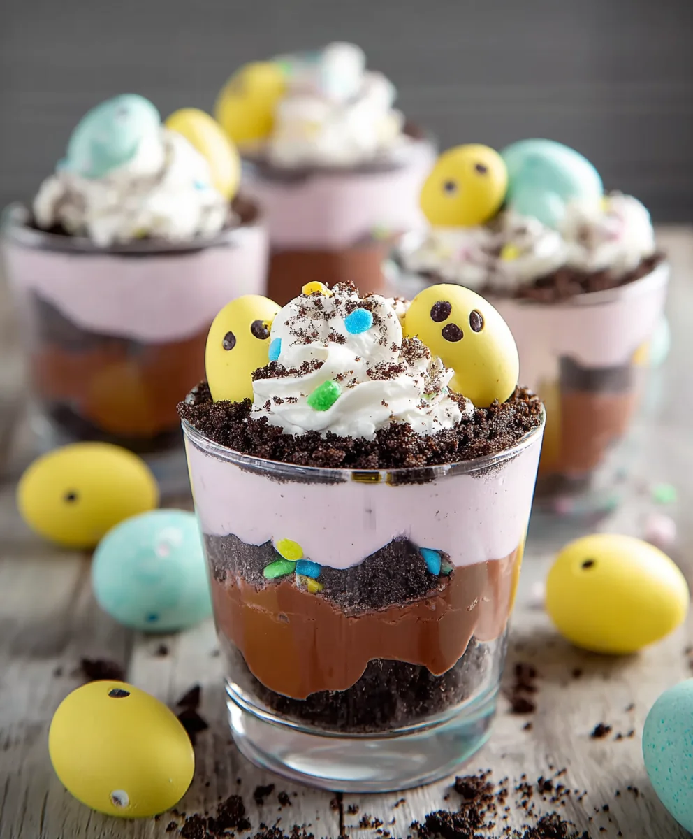 Easy Easter Dirt Cups - Fun Treat Recipe