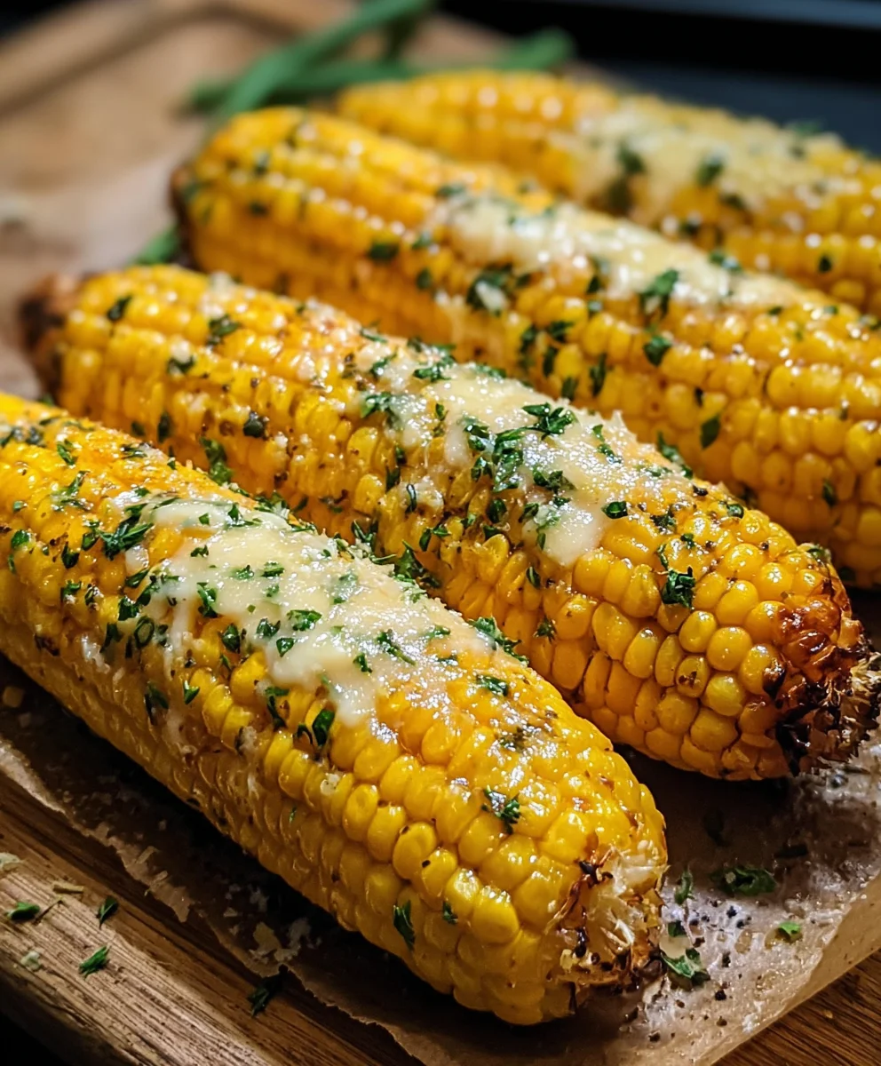 Cheesy Garlic Butter Corn on the Cob Recipe