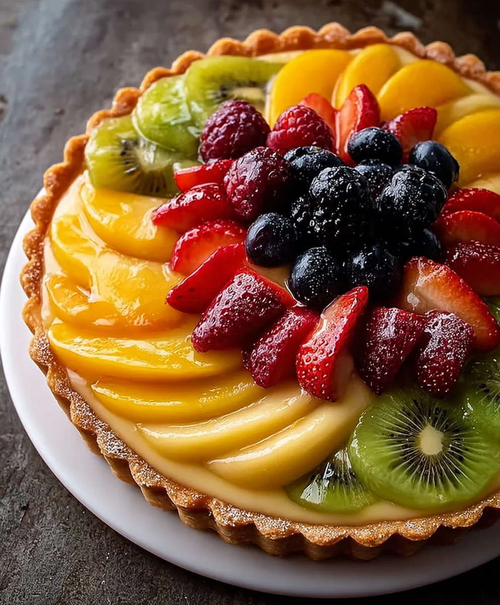 Easy Fresh Fruit Tart Recipe Delightful Dessert