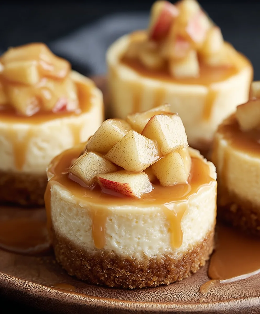 Apple Mini Cheesecakes-Easy Delicious Dessert
