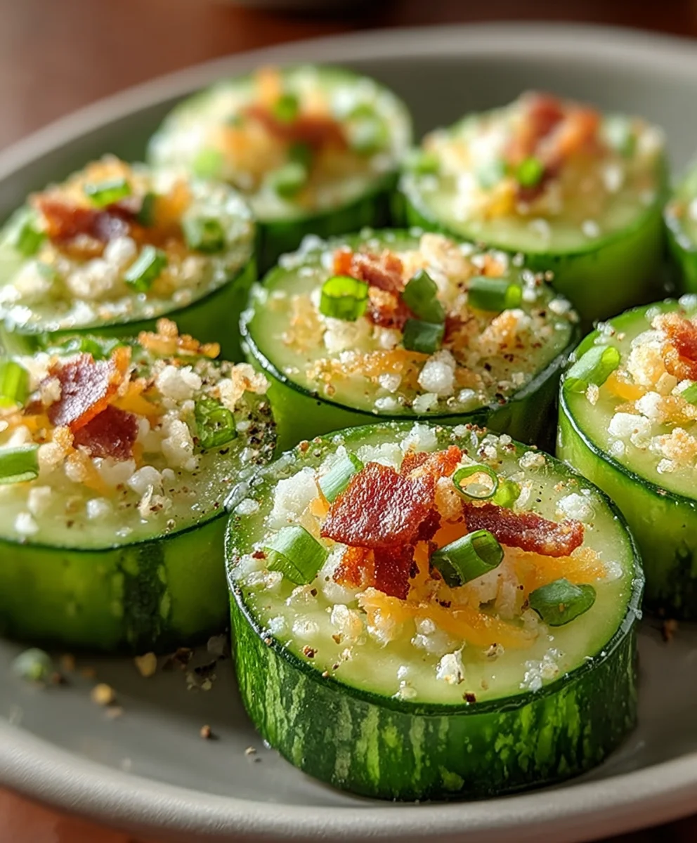 Easy Low-Carb Cucumber Bites - Healthy Snack Idea