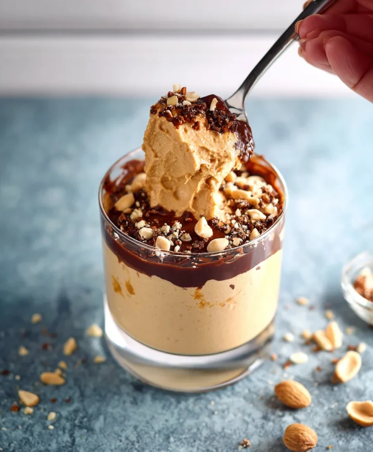 Creamy Cottage Cheese Peanut Butter Mousse Delight