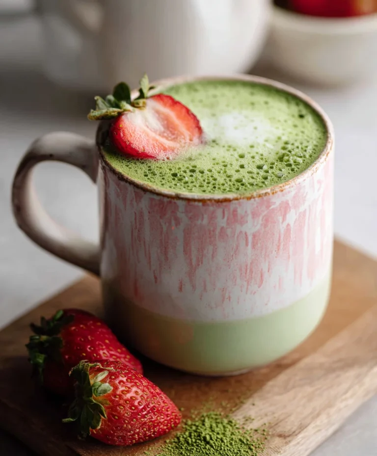 Strawberry Matcha Latte- Refreshing & Delicious Drink
