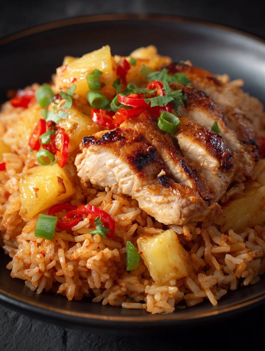 Sweet Pineapple Chicken and Rice Recipe