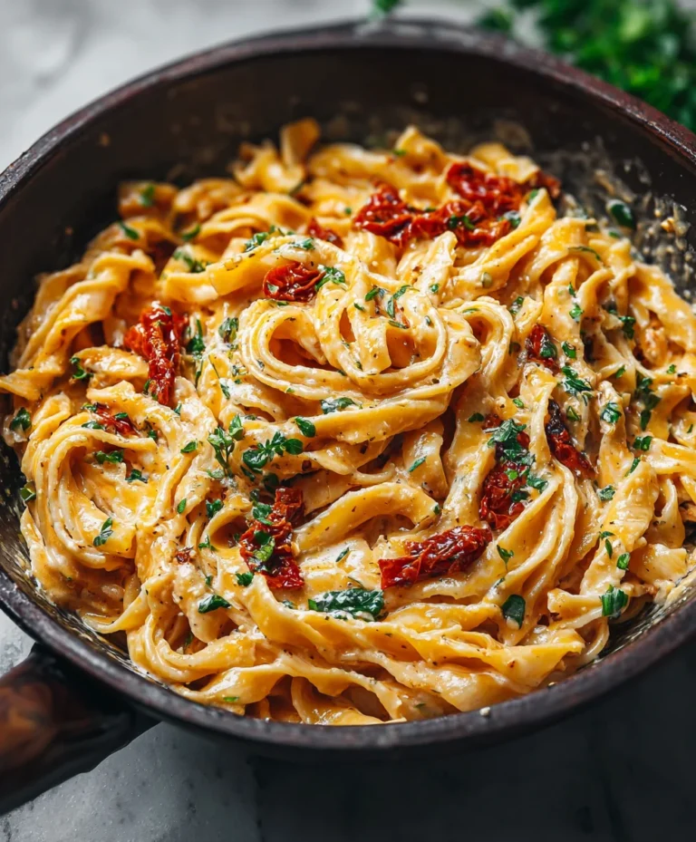Creamy Sun Dried Tomato Pasta Vegan Recipe