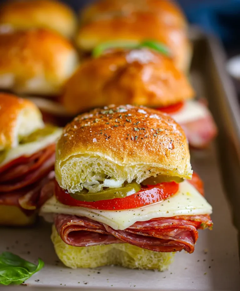 Savory Beef Italian Sub Sliders-Easy Appetizer