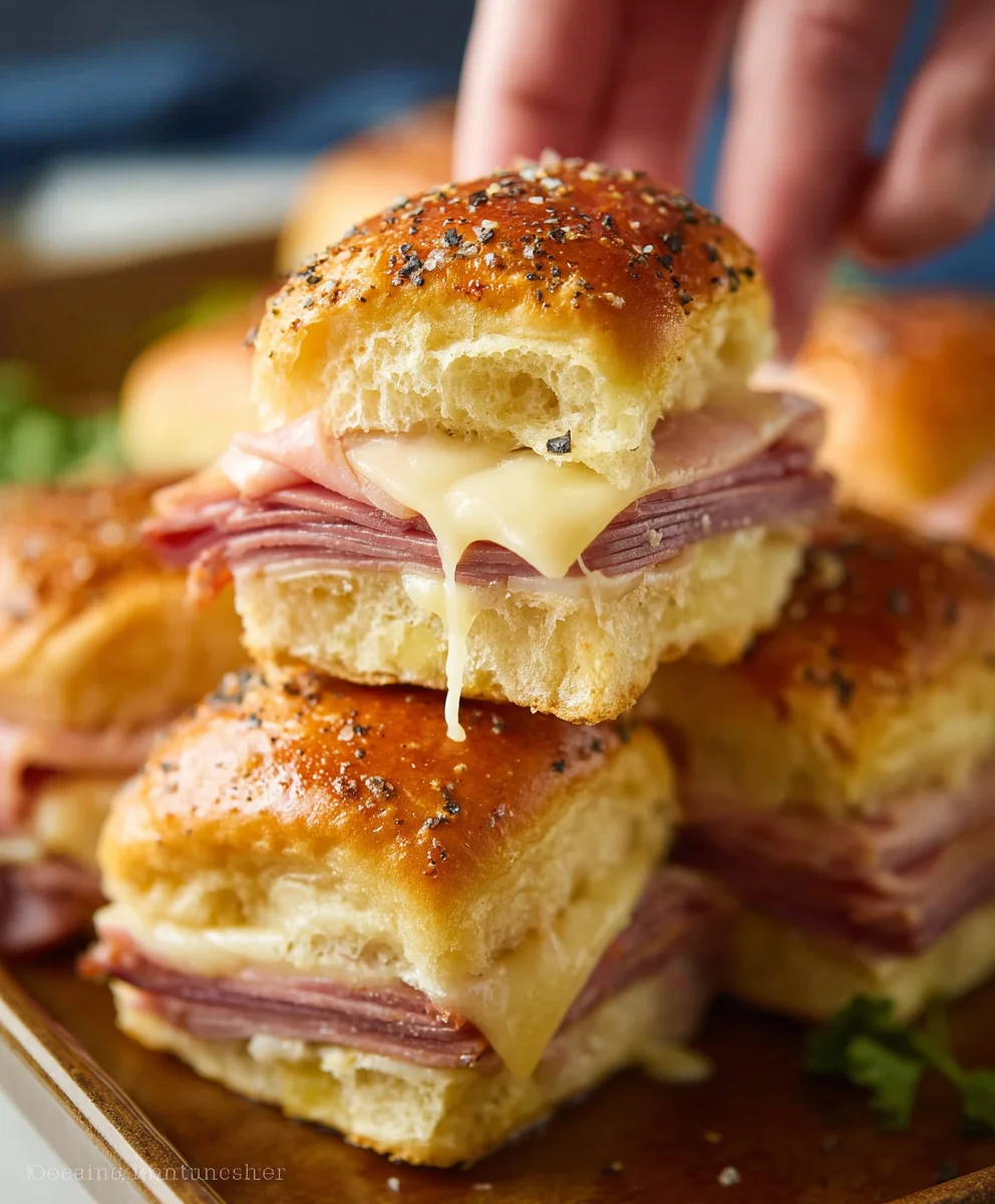 Beef Beef Ham Cheese Sliders - Easy Party Appetizer