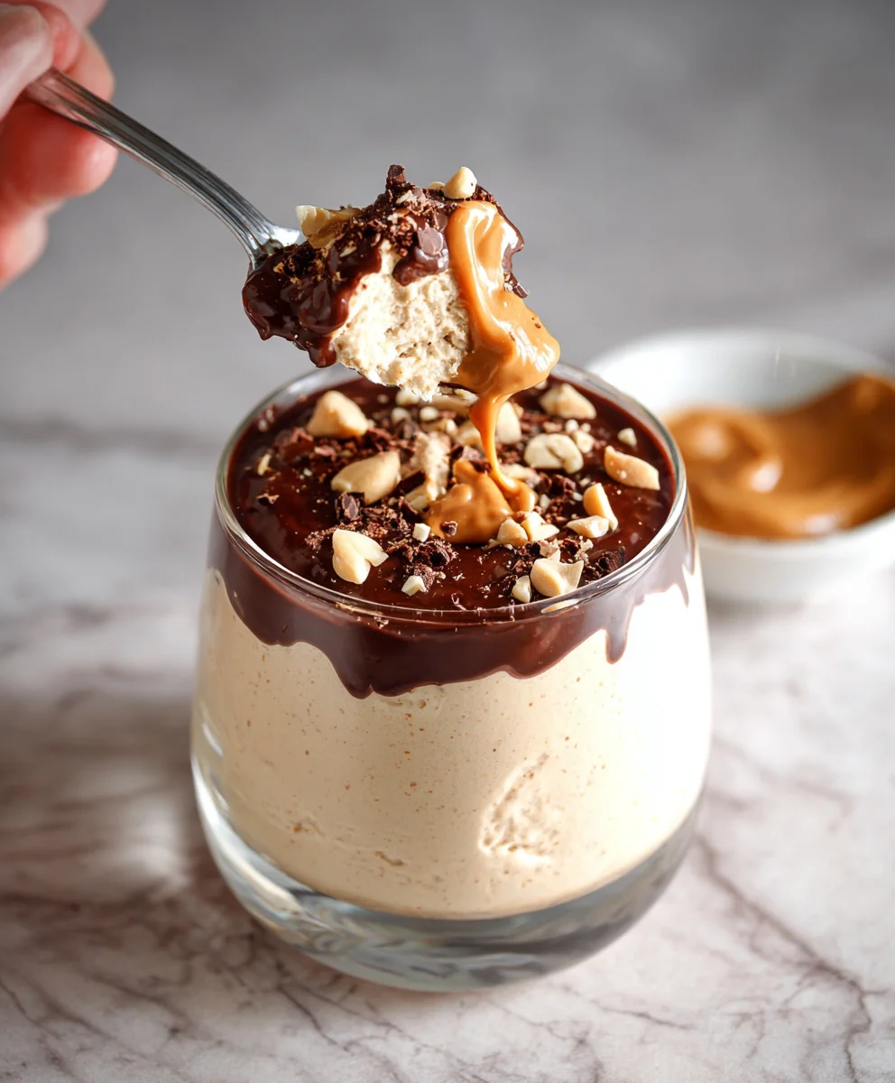 Creamy Cottage Cheese Peanut Butter Mousse Delight