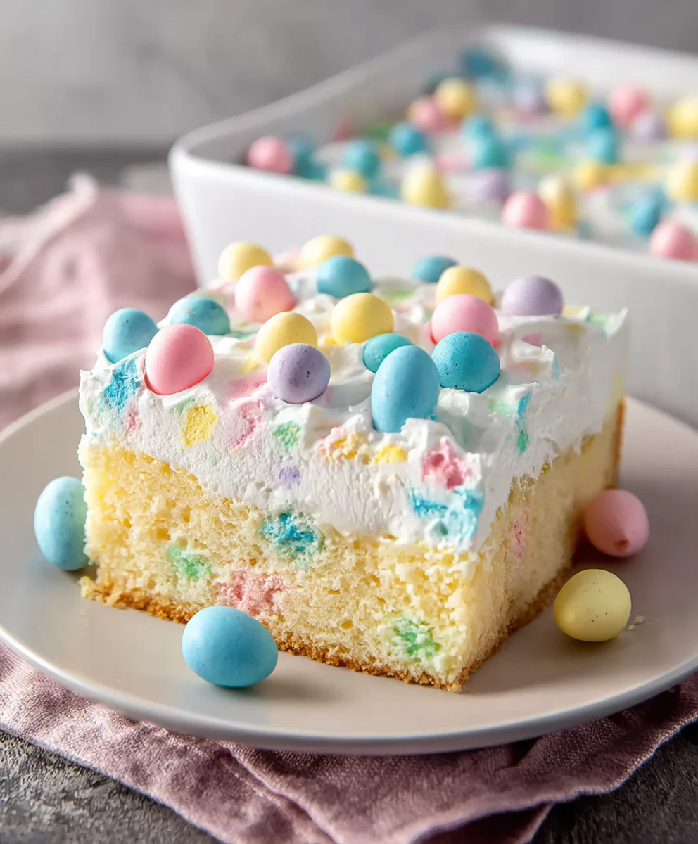 Easter Poke Cake Recipe- Delicious & Easy Dessert