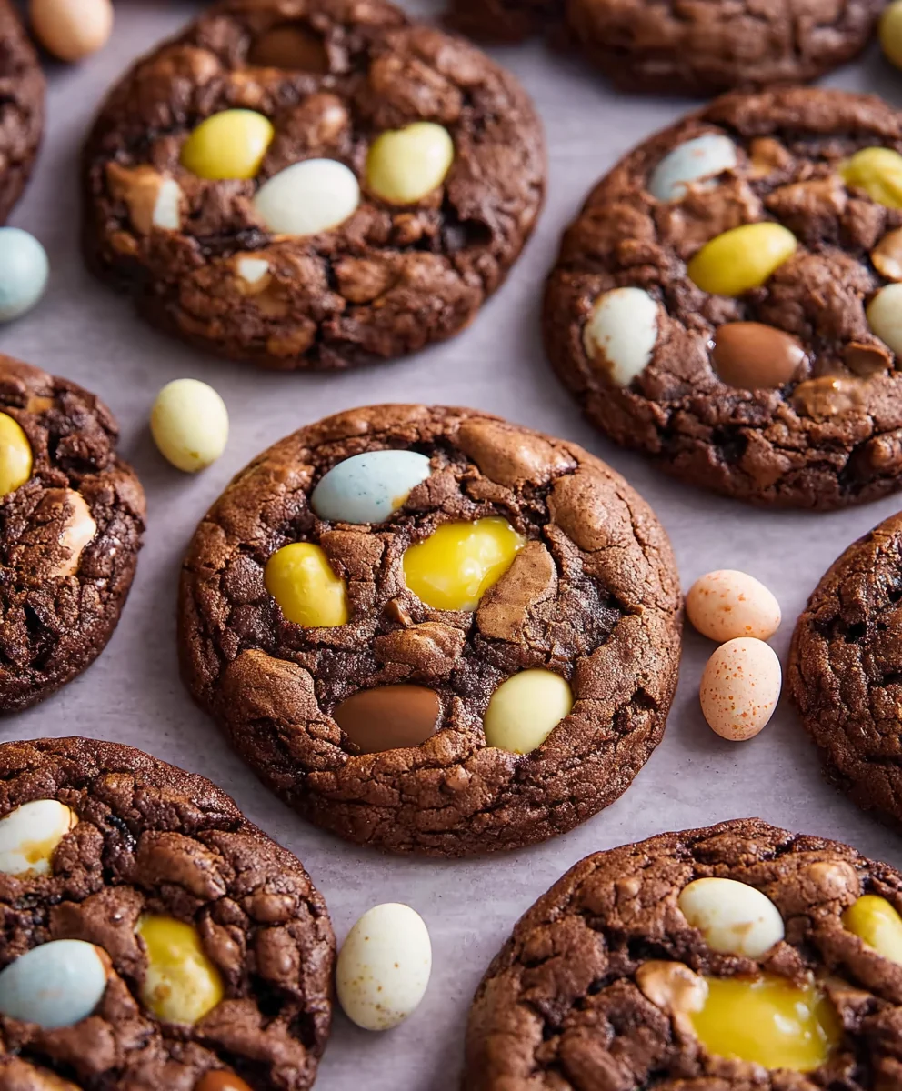 Mini Egg Brownie Cookies- Decadent Chocolate Delight
