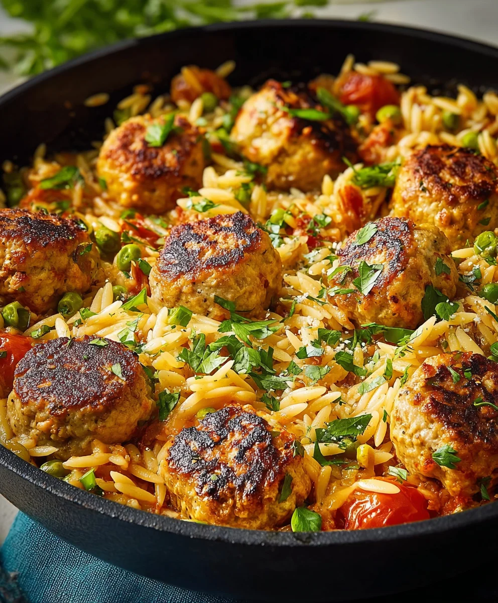 One-Pan Chicken Orzo Meal Prep-Easy Dinner