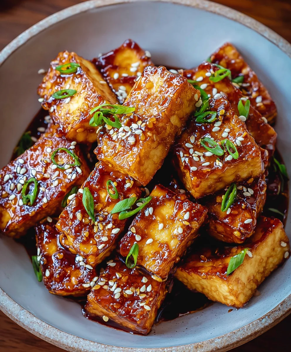 Crispy Sticky Tofu Recipe- Vegan & Delicious