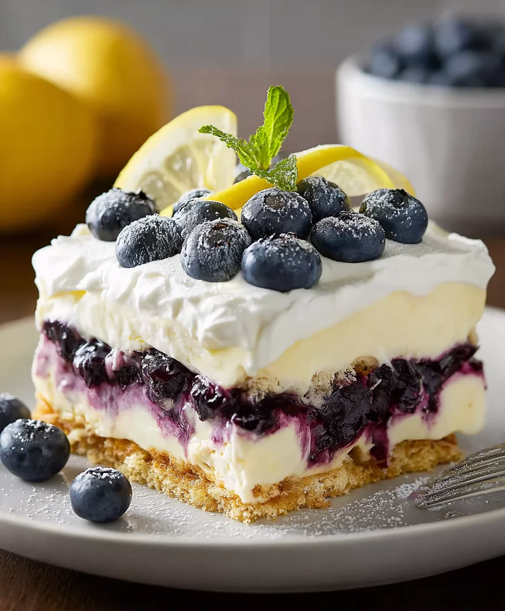 Lemon Blueberry Delight Recipe-Easy & Delicious