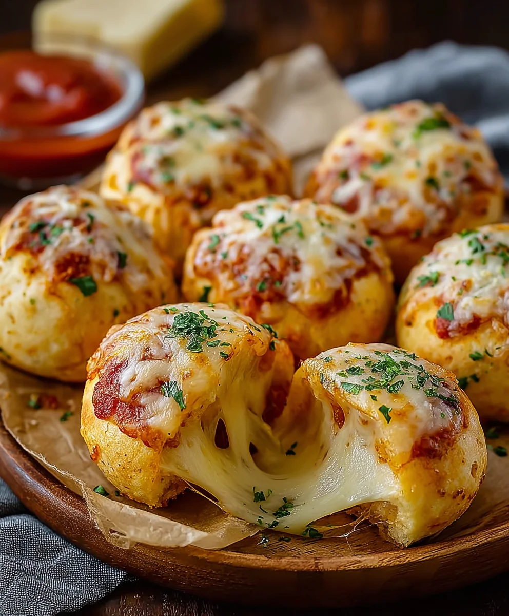 Cheesy Pizza Bombs Recipe-Easy Appetizer Delight