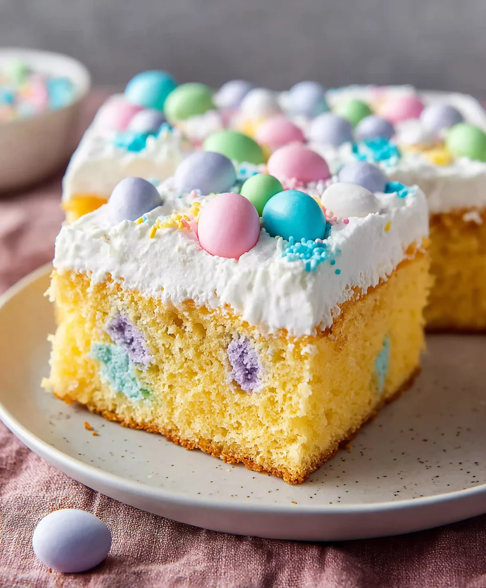 Easter Poke Cake Recipe- Delicious & Easy Dessert