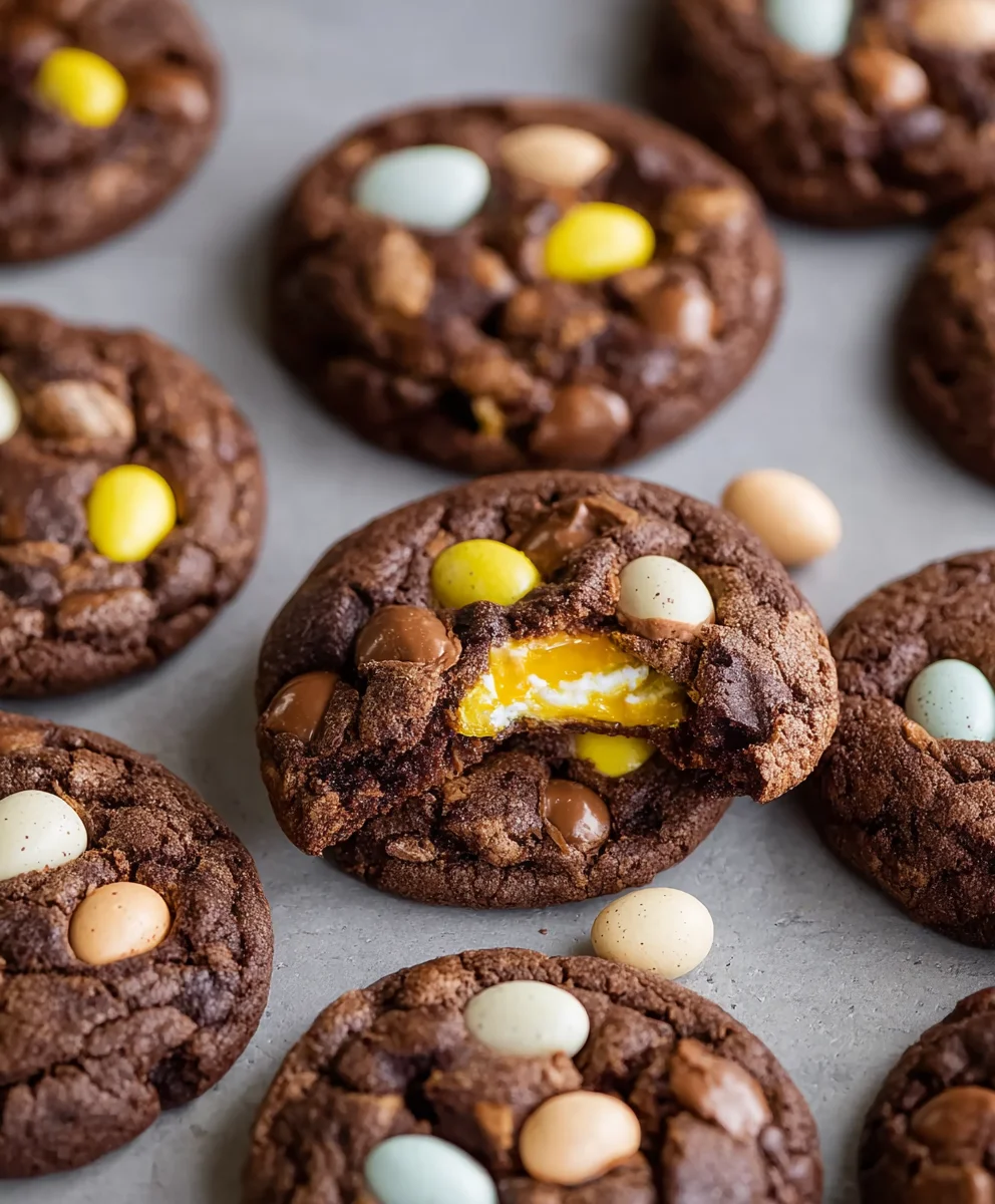 Mini Egg Brownie Cookies- Decadent Chocolate Delight