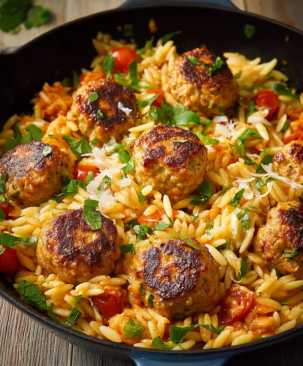 One-Pan Chicken Orzo Meal Prep-Easy Dinner