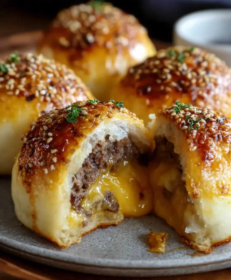 Garlic Parmesan Cheeseburger Bombs Easy Beef Recipe