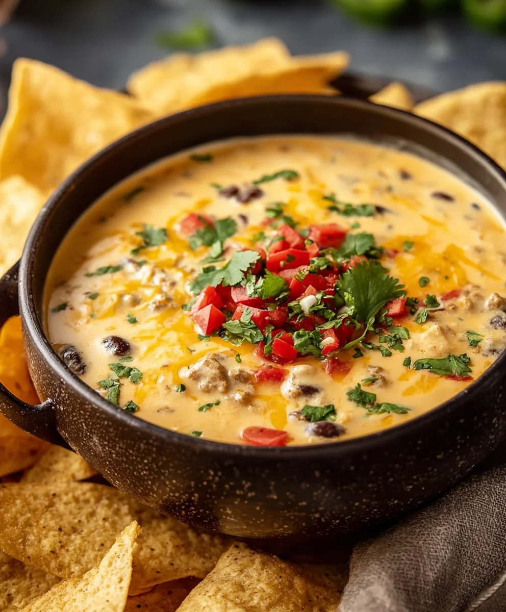 Easy Cowboy Queso Recipe - Delicious Beef Dip