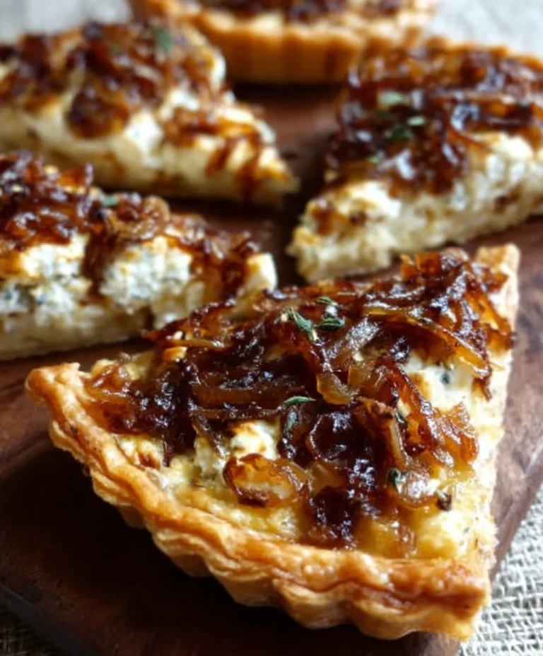 Caramelized Onion Goat Cheese Tart Easy Recipe