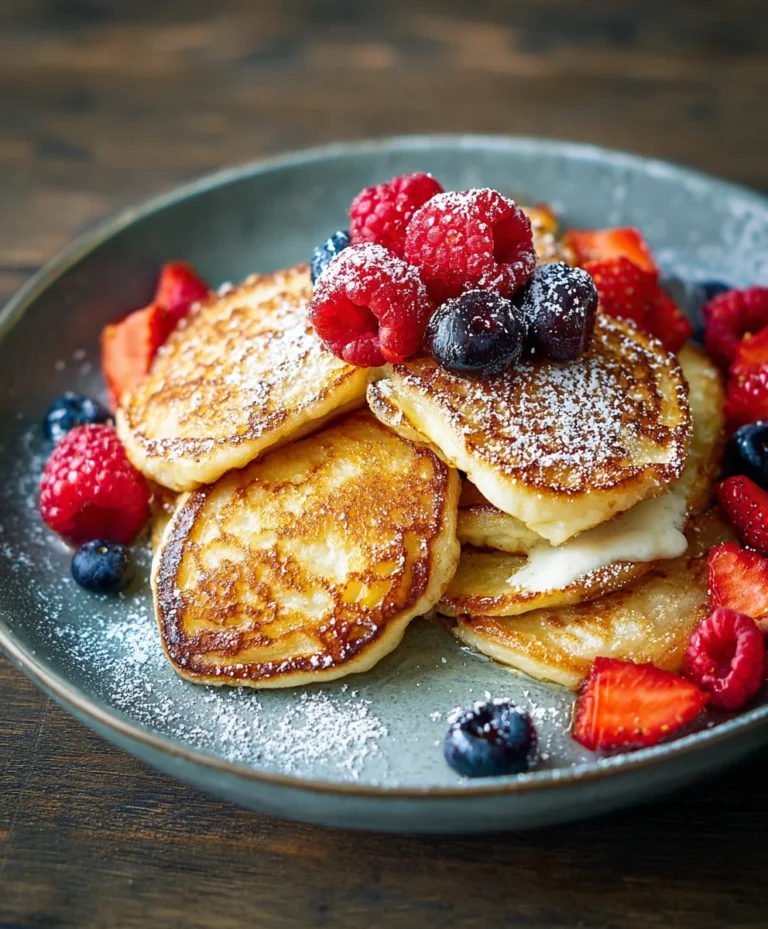 Fluffy Cottage Cheese Pancakes Easy Recipe