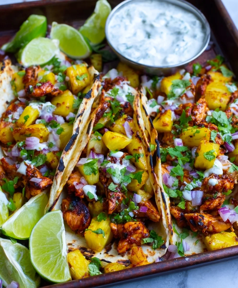 Easy Chicken Pineapple Tacos - Quick & Flavorful Meal