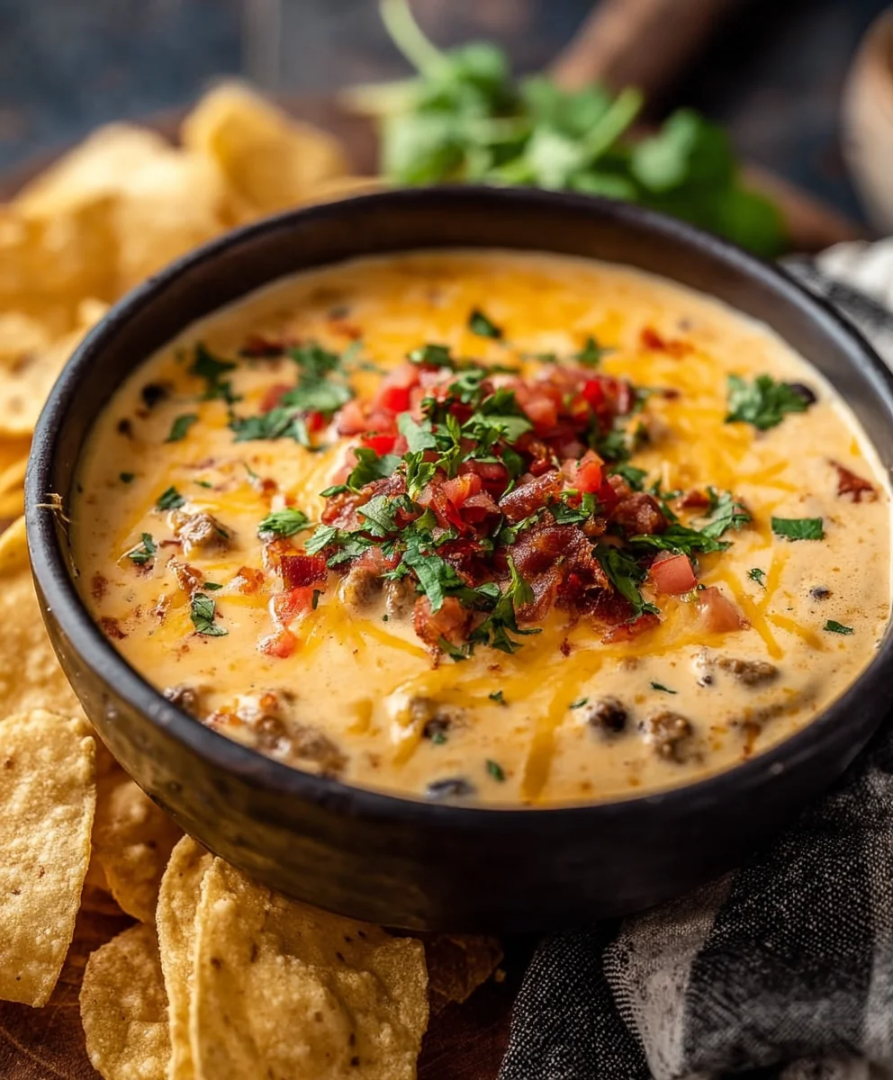 Easy Cowboy Queso Recipe - Delicious Beef Dip