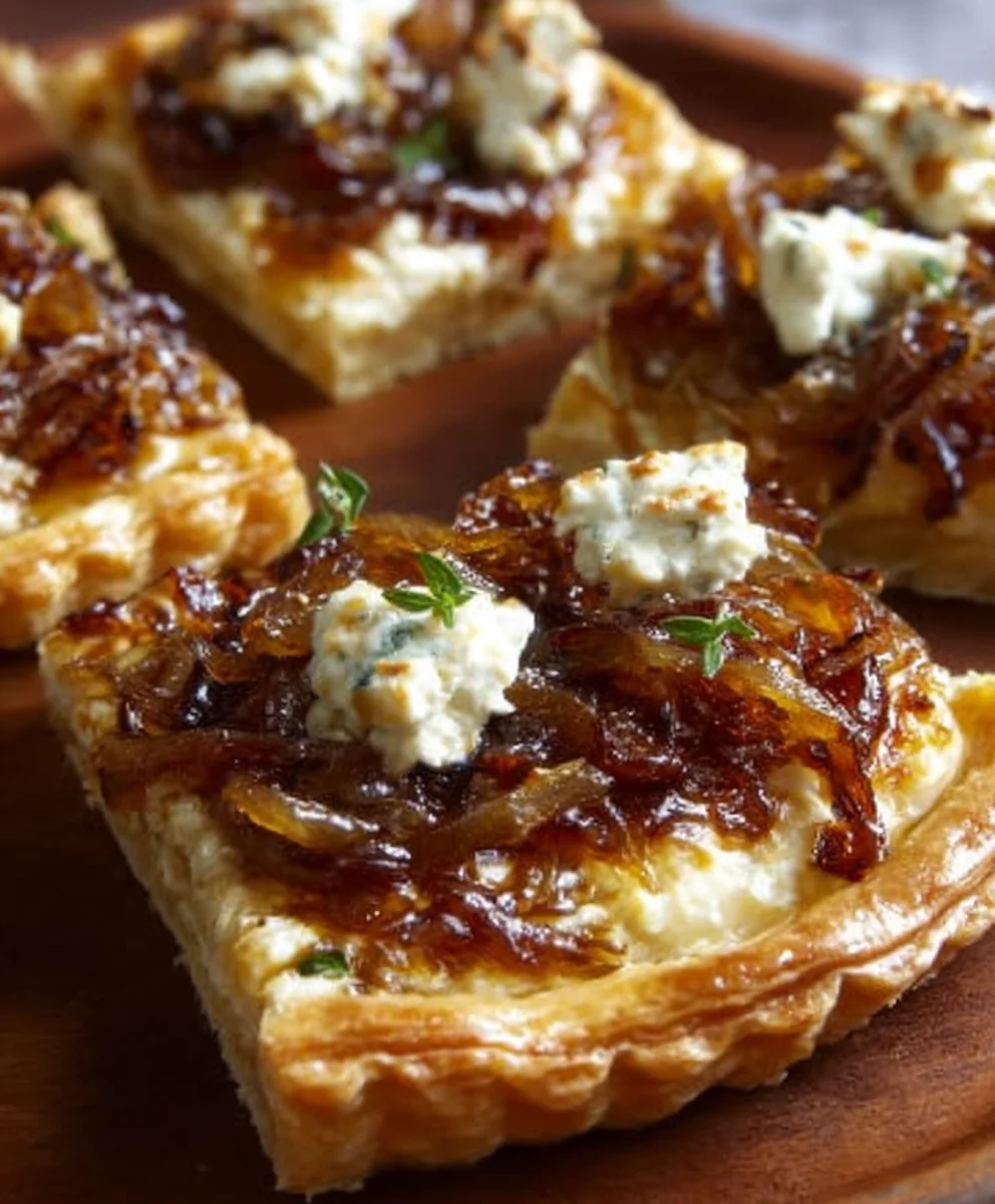 Caramelized Onion Goat Cheese Tart Easy Recipe