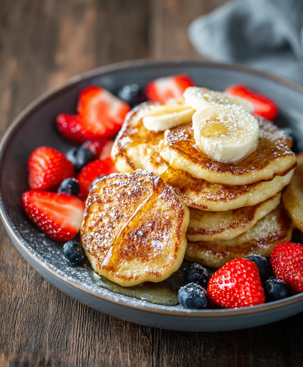 Fluffy Cottage Cheese Pancakes Easy Recipe
