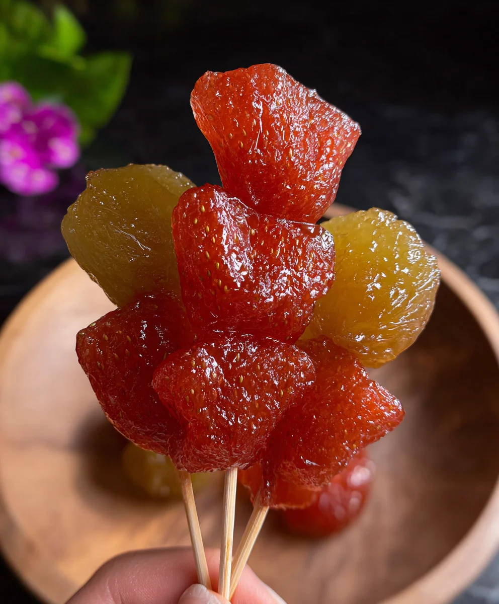 Easy Tanghulu Recipe-Sweet Candied Fruit Skewers