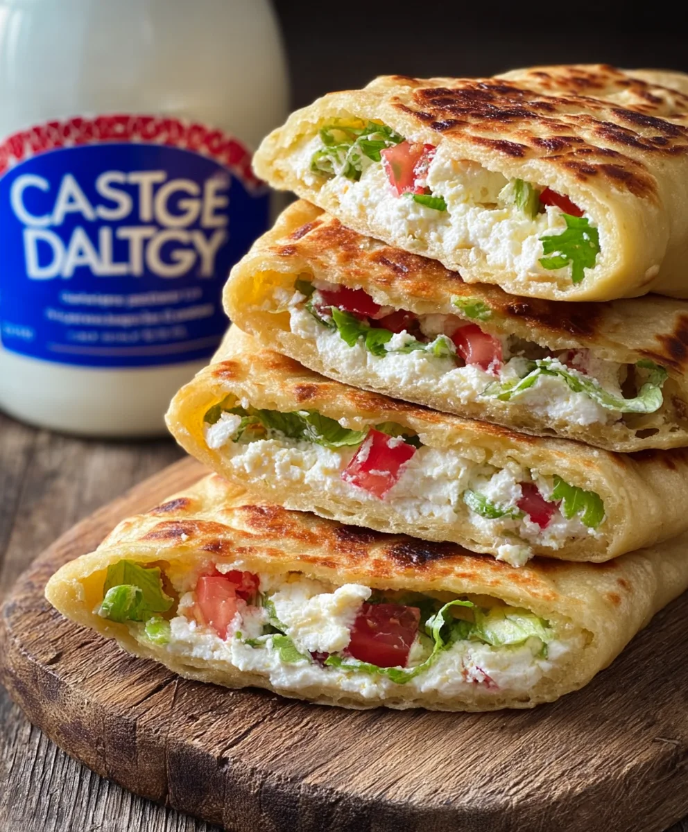 Easy Two Ingredient Cottage Cheese Flatbread