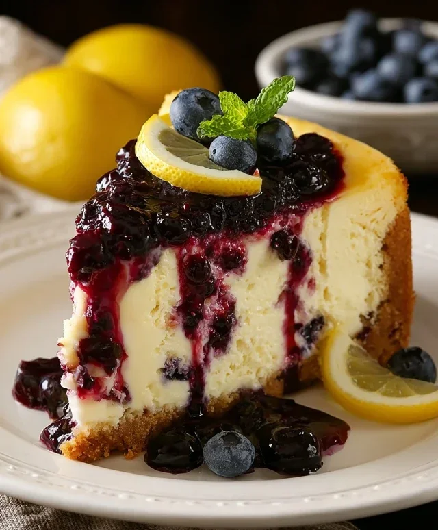 Lemon Blueberry Cheesecake