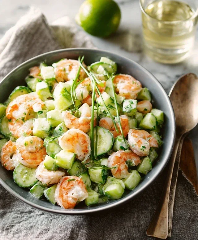 Cucumber Shrimp Salad