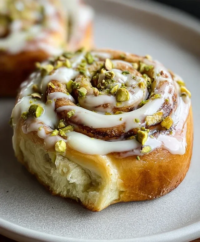 Small Batch Pistachio Cream Cinnamon Rolls