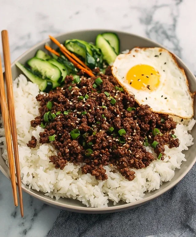 Korean Ground Beef Bowl (25-Minutes)