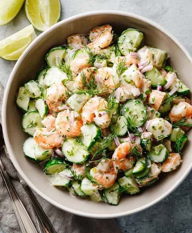 Cucumber Shrimp Salad