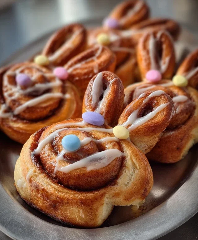 Easter Bunny Cinnamon Rolls