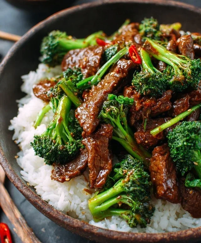 Chinese Beef and Broccoli (牛肉炒西兰花)