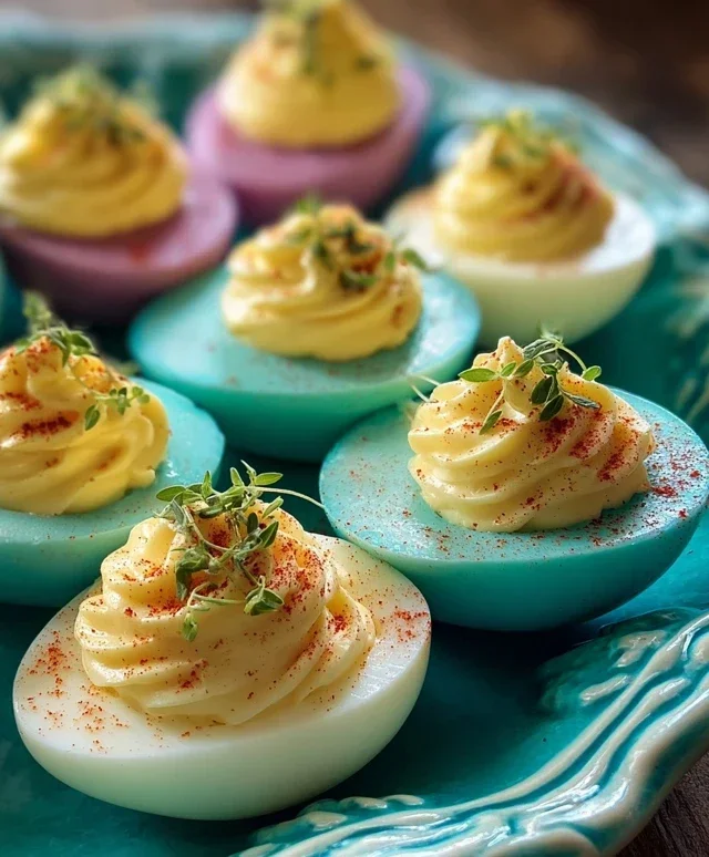 Colored Deviled Eggs