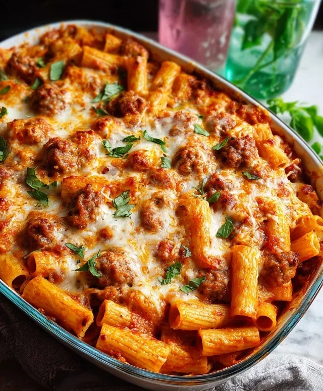 Baked Rigatoni with Sausage