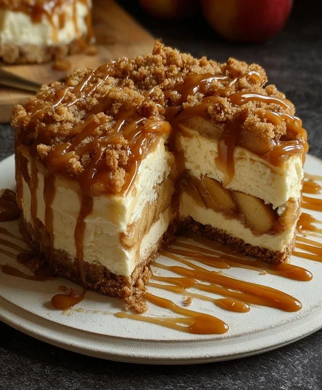 No bake Apple pie cheesecake