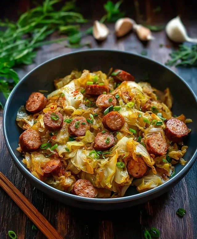 Easy Sausage and Cabbage Stir Fry
