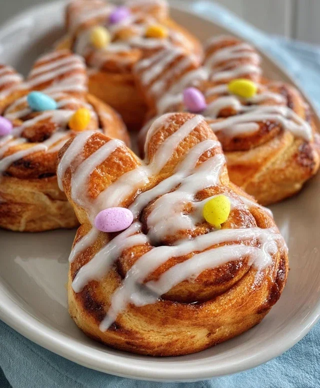 Easter Bunny Cinnamon Rolls