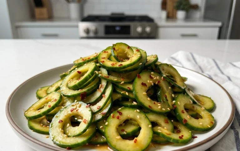 Spiral Cucumber Salad: Korean-Inspired Recipe