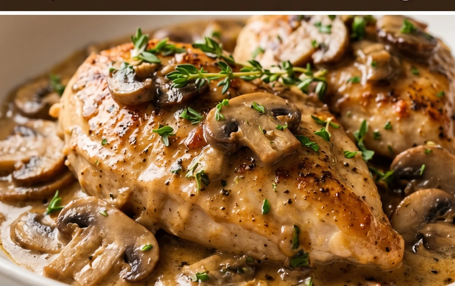 Creamy Mushroom Chicken Recipe