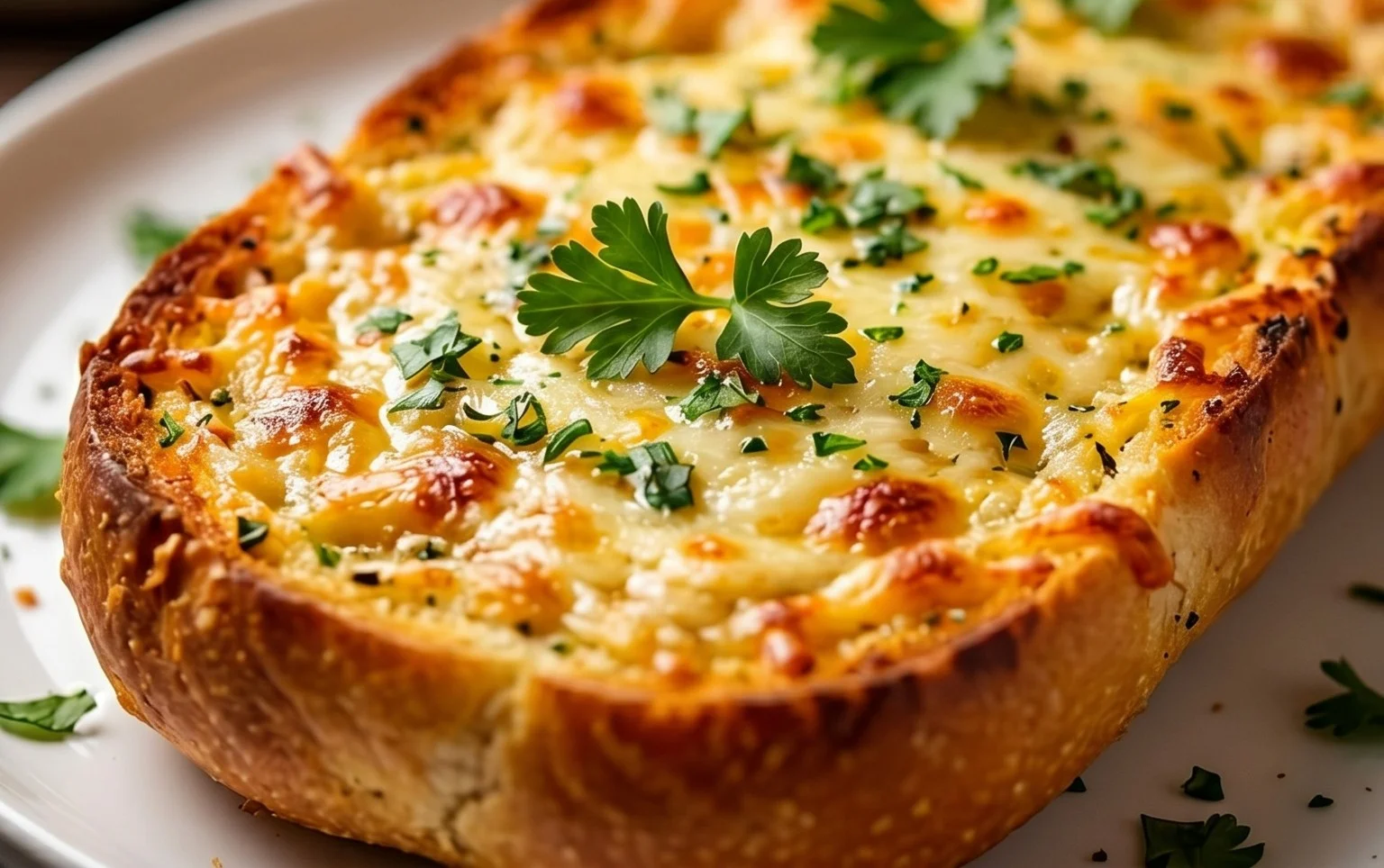 BEST CHEESY GARLIC BREAD RECIPE